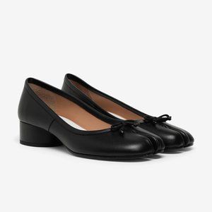 Maison Margiela black Tabi leather ballerina pumps BRAND NEW IN BOX 36.5